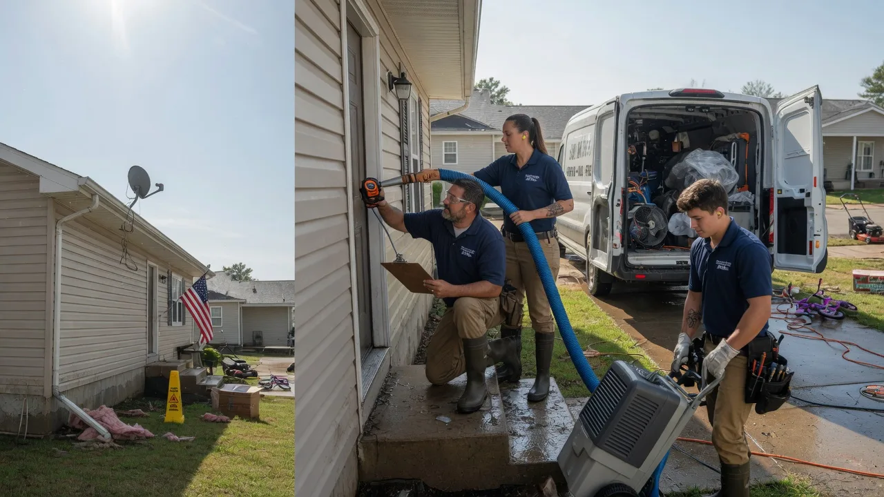 Ceiling Water Damage Restoration in St Columbans, NE near me